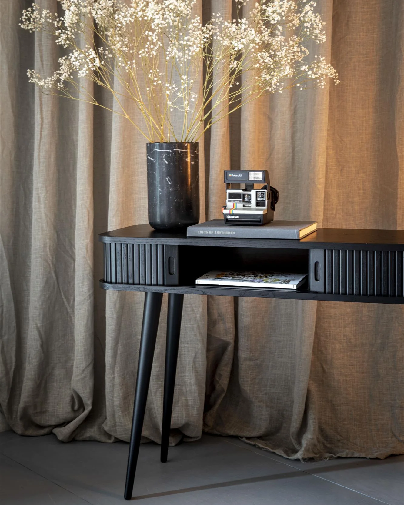 Barbier Console Table - Black - Image 2