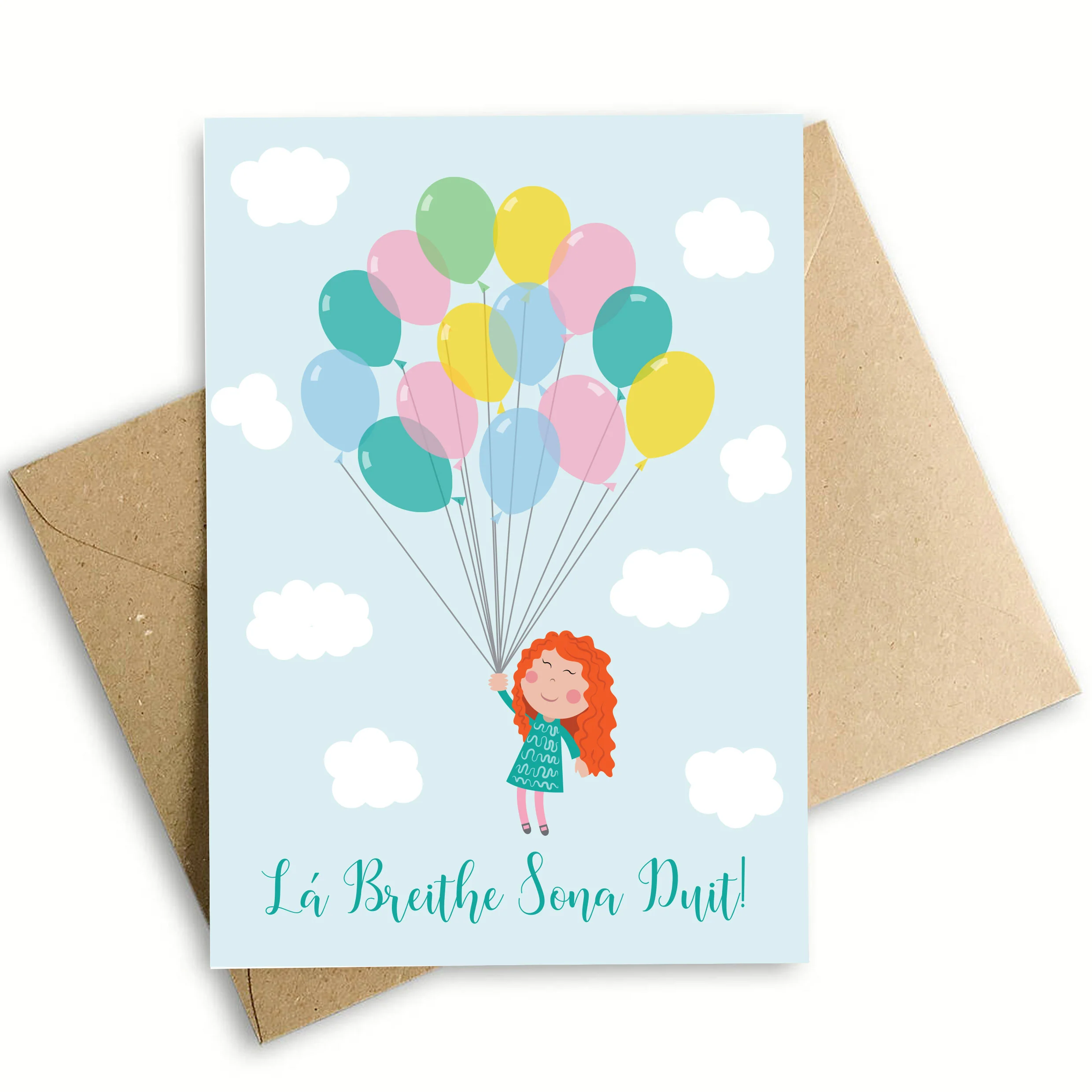 Birthday Balloons Greeting Card