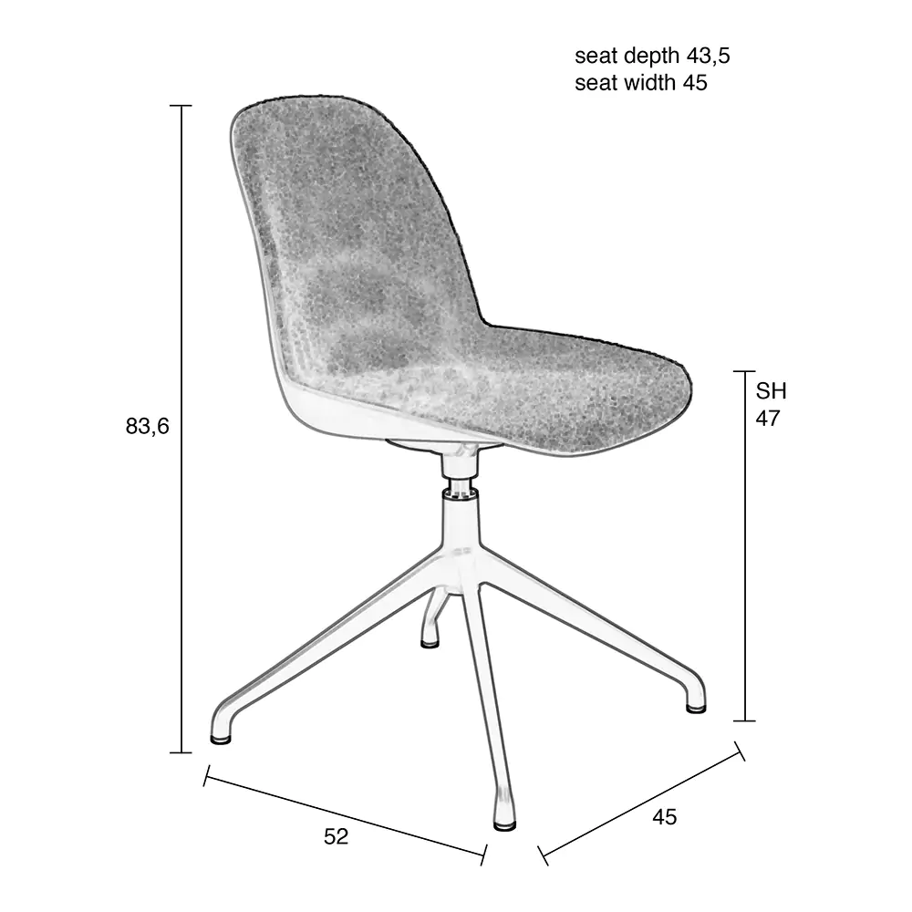 Albert Kuip Swivel Chair Taupe - Image 11