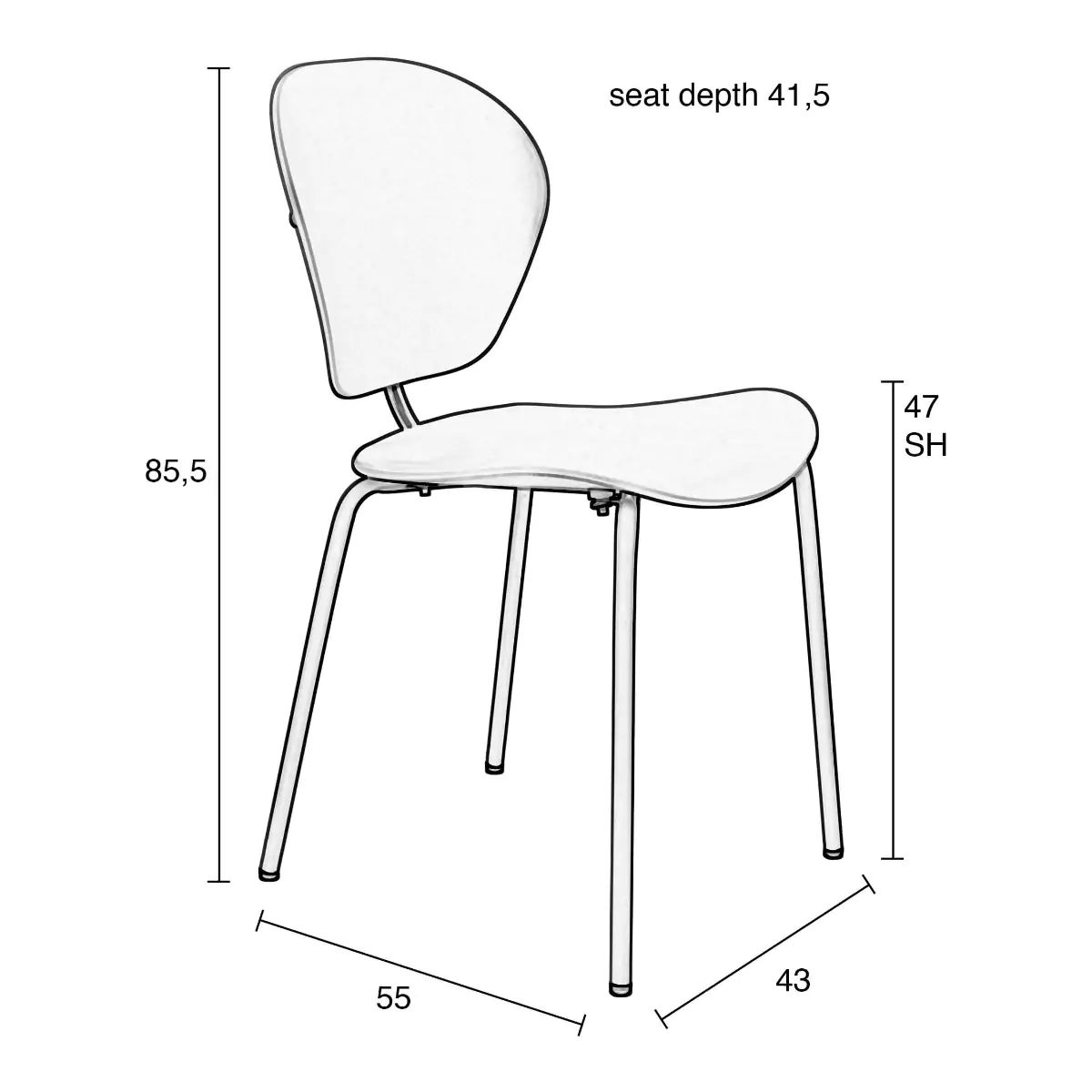 Chair Ocean Blue - Image 8