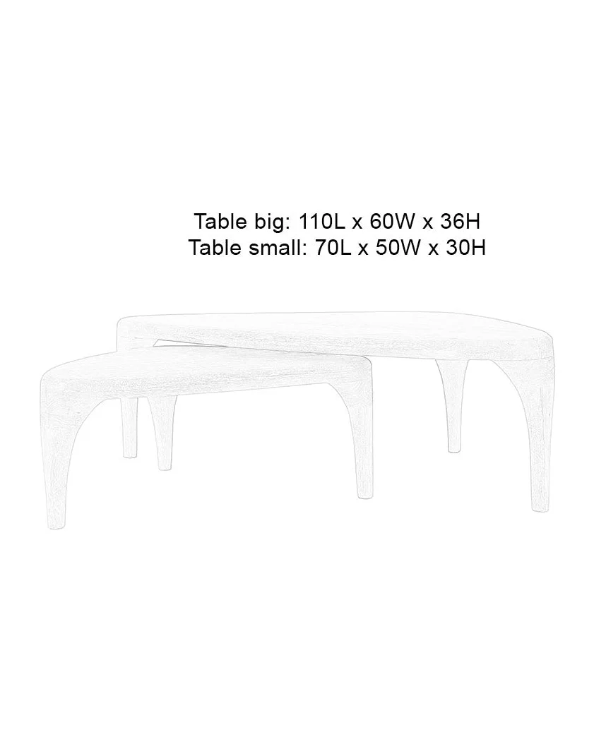 Coffee Tables Isla Set of 2- Walnut - Image 5