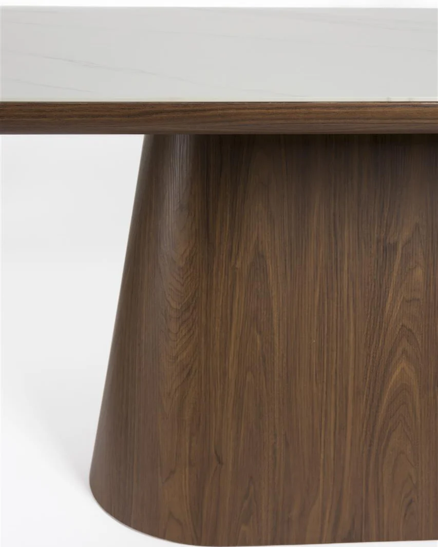 Dining Table Almira Oval- 200 Walnut - Image 3