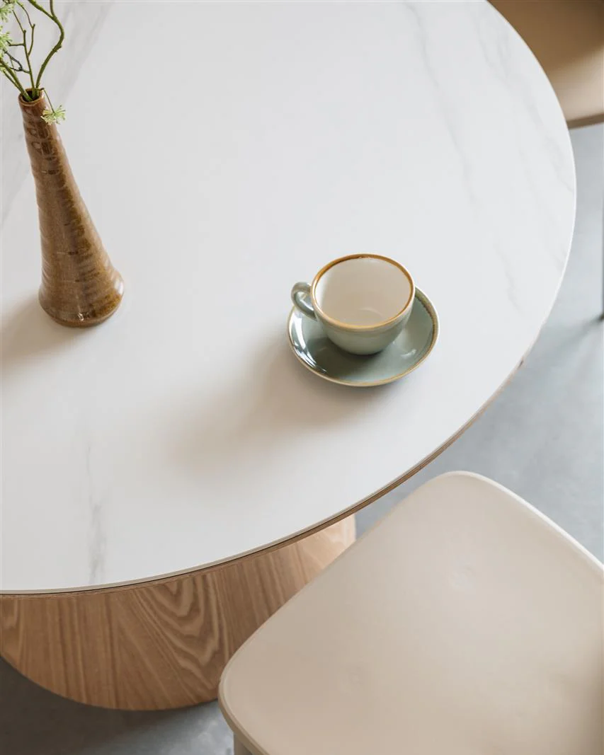 Dining Table Almira Round- Oak - Image 2
