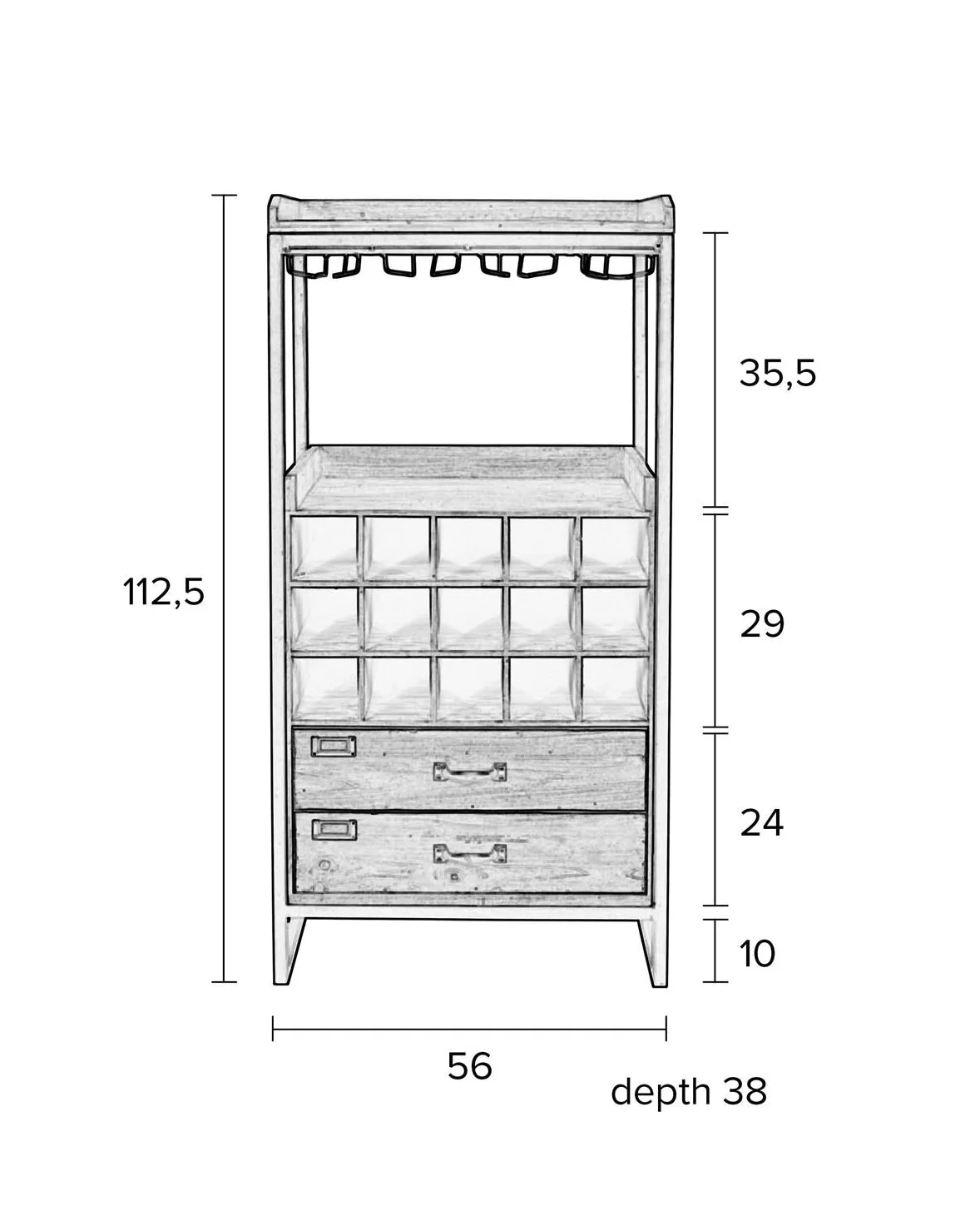 Drinks Cabinet Edgar - Image 4
