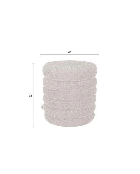 Stool Fern- Beige - Image 5