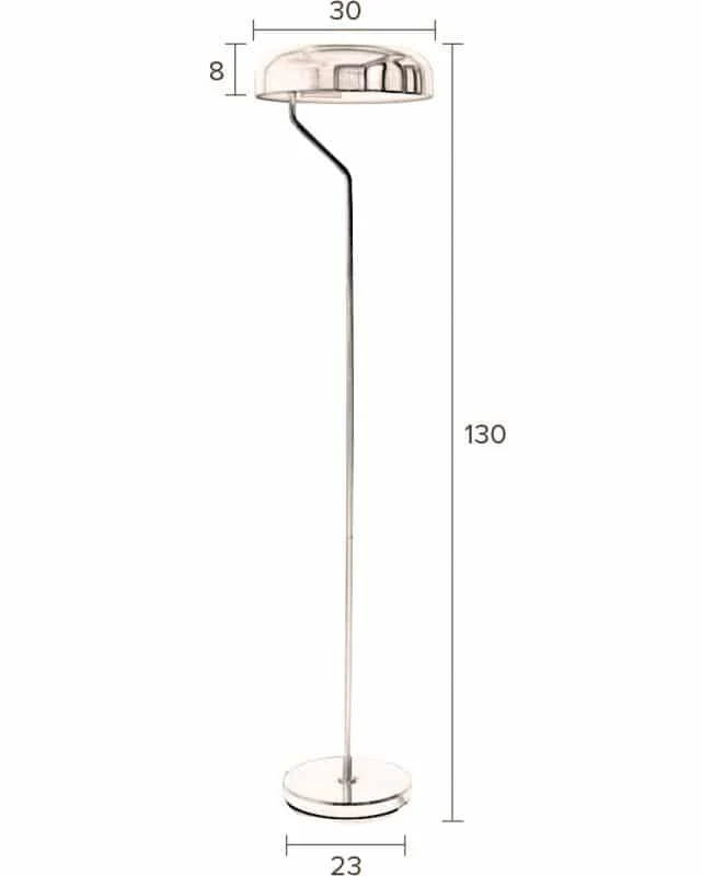 Floor Lamp Eclipse- Brass - Image 5
