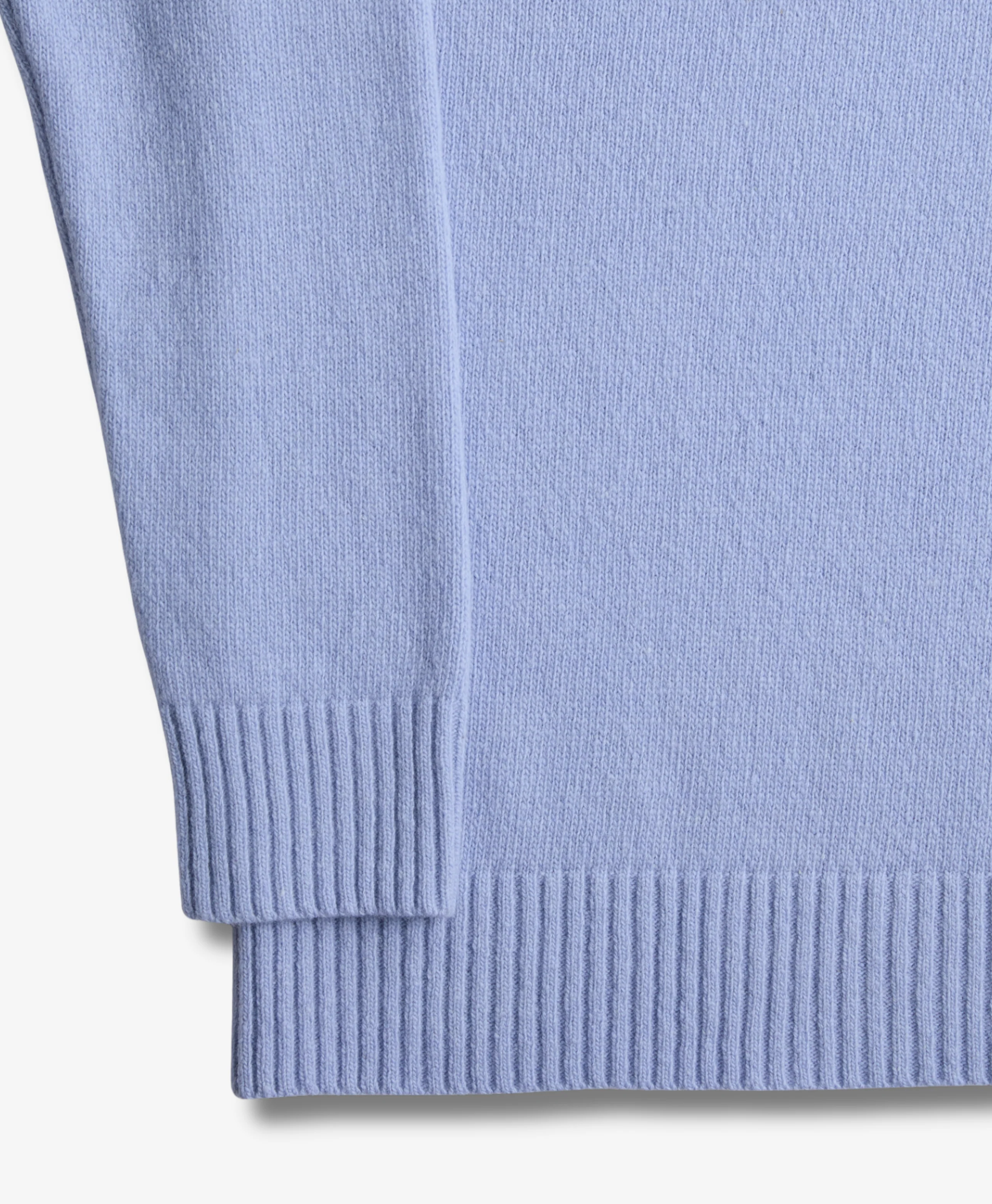 Foxford Classic Blue Lambswool V-Neck - Image 2