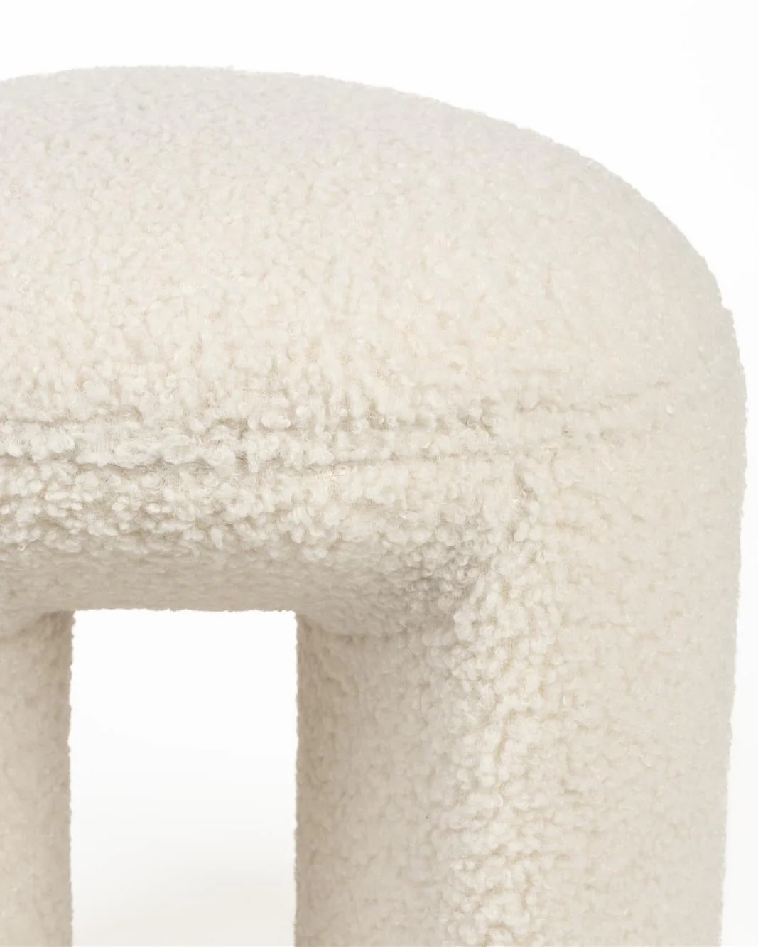 Foxford Cloud Bouclé Stool - Image 4