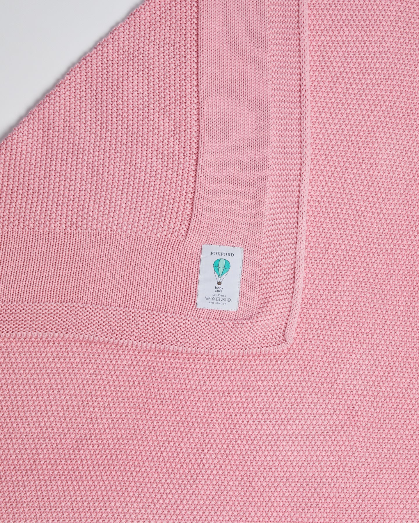 Foxford Cotton Baby Blanket- Pink - Image 2