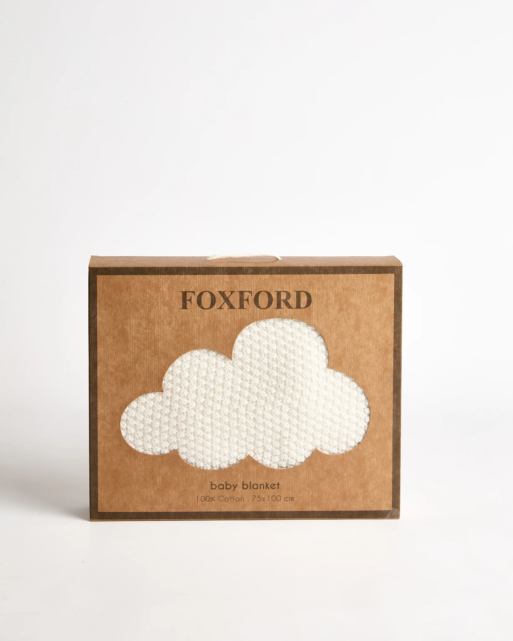 Foxford Cotton Baby Blanket- White - Image 3