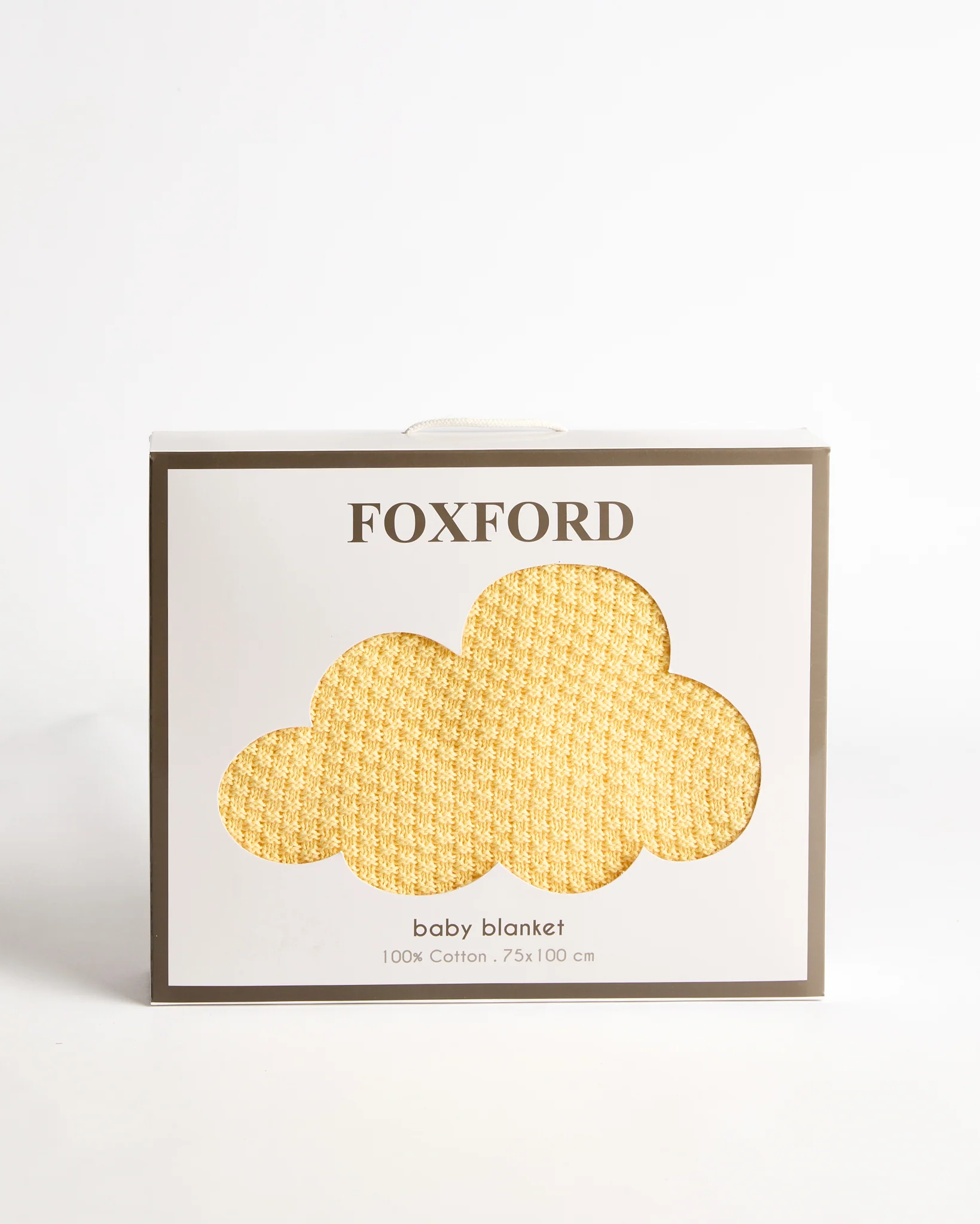 Foxford Cotton Baby Blanket- Yellow - Image 3
