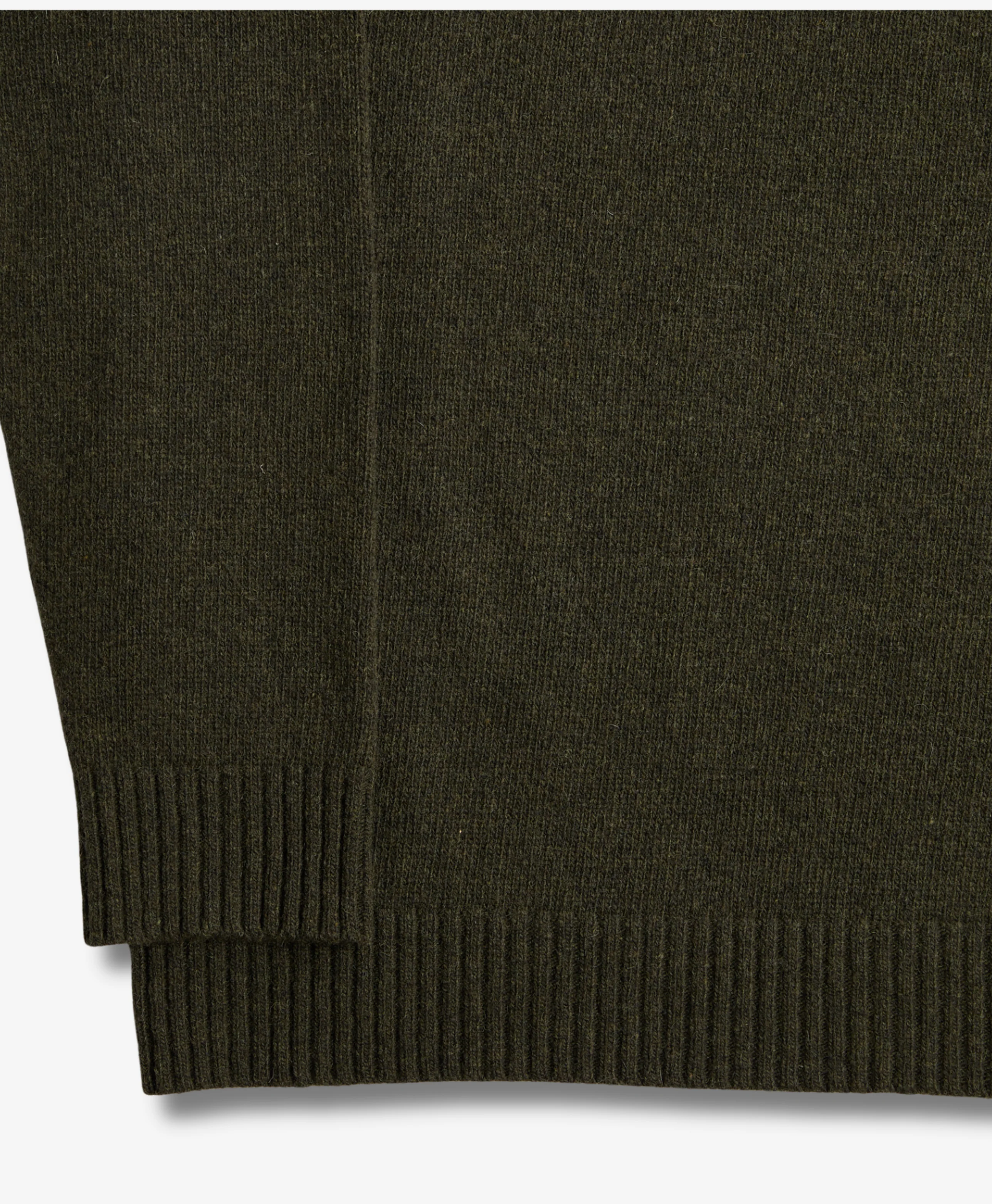 Foxford Dark Green Lambswool Round Neck - Image 2