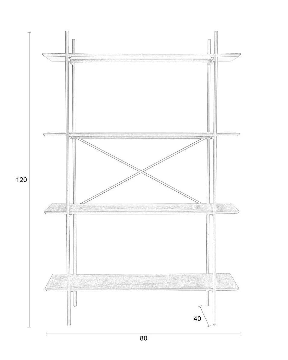 Shelving Unit Jude- Beige - Image 5