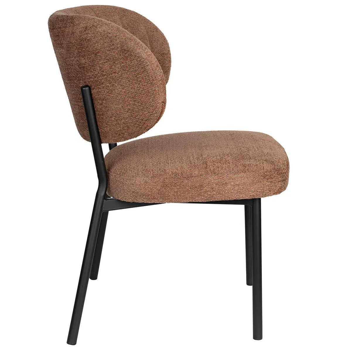 Foxford Leona Dining Chair - Soft Orange - Image 3