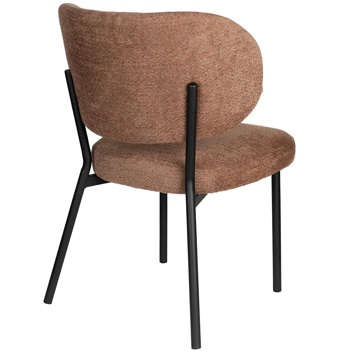 Foxford Leona Dining Chair - Soft Orange - Image 4