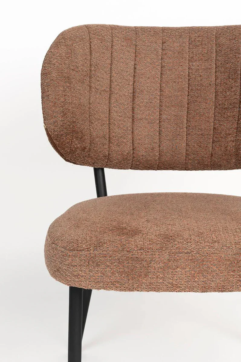 Foxford Leona Dining Chair - Soft Orange - Image 9