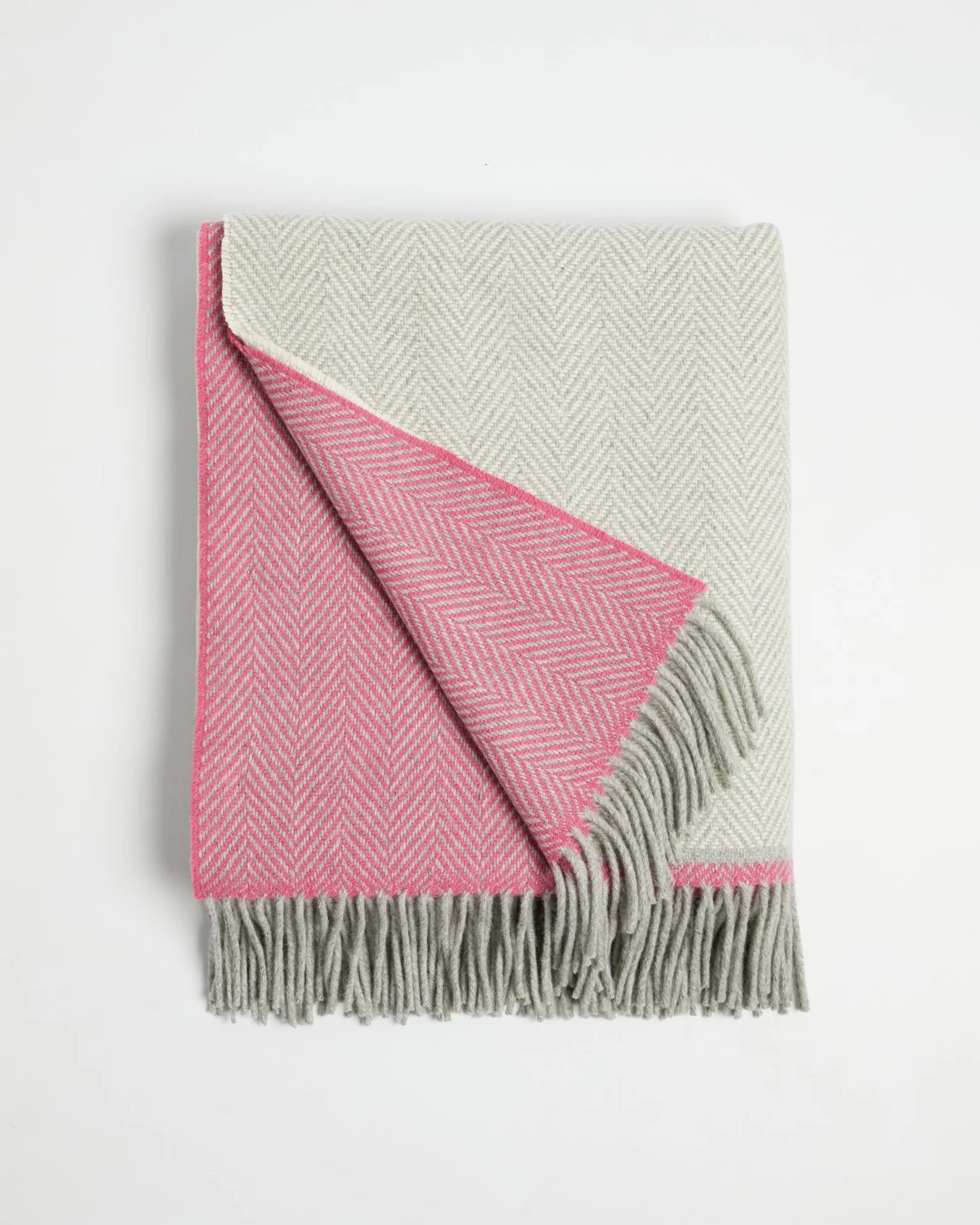 Foxford Lily Cashmere and Lambswool Throw - Image 3