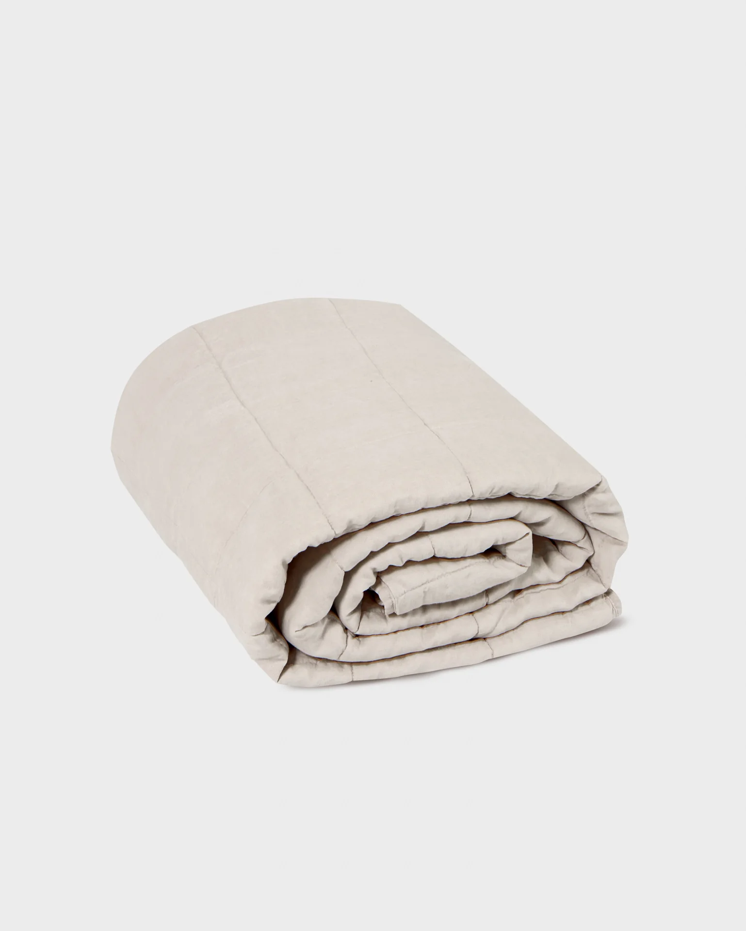 Foxford Nacre Linen Quilt - Image 3