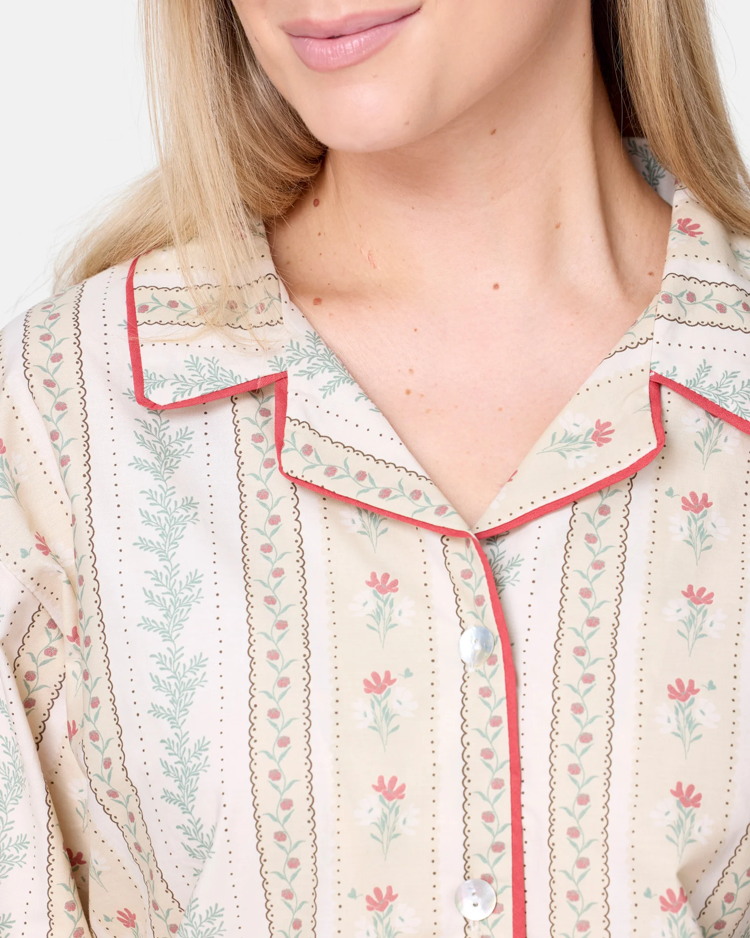 Foxford Rose Cotton Pyjama Set - Image 2