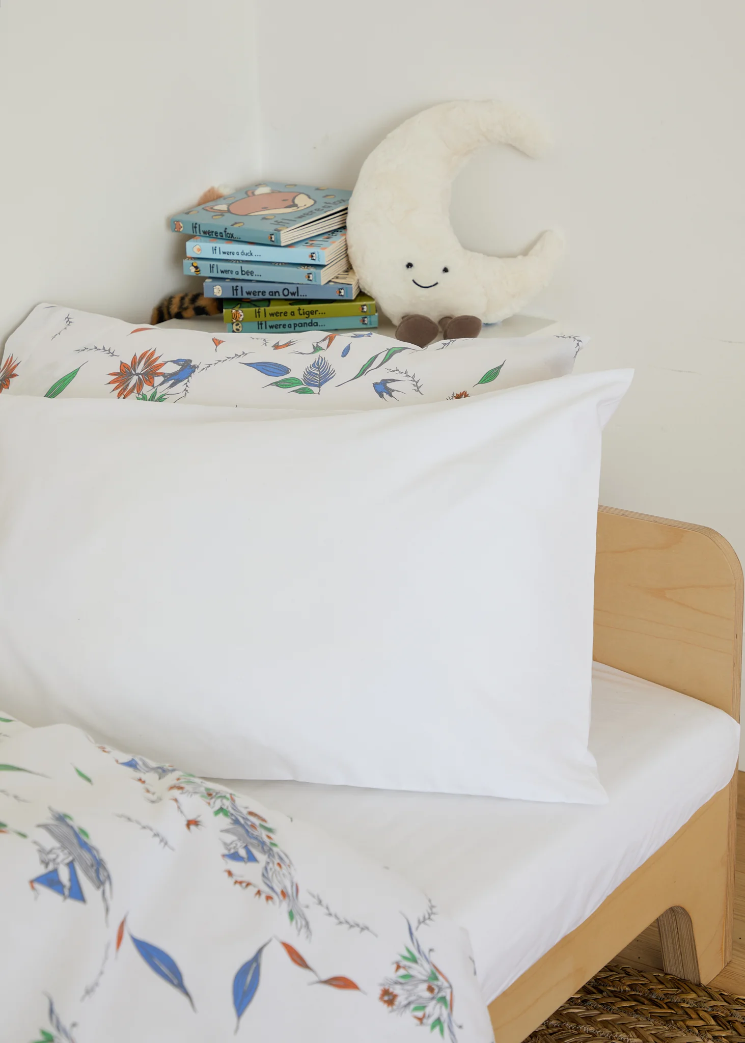 Foxford White Toddler Pillowcase
