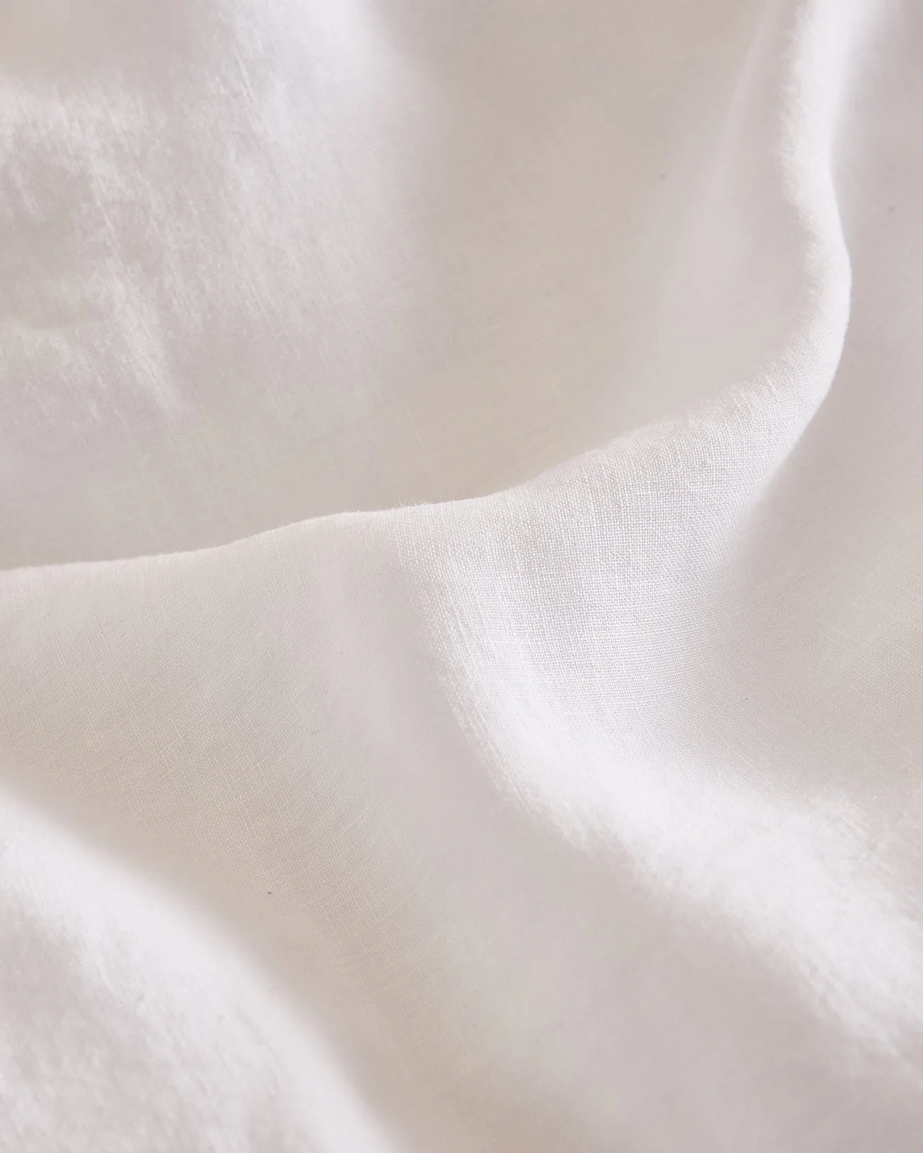 Foxford White Pure Linen Fitted Sheet - Image 3