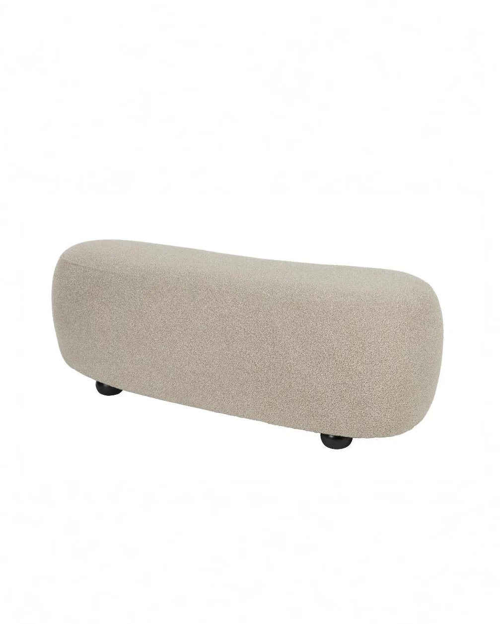 Foxford Cloud Bouclé Hocker Beige