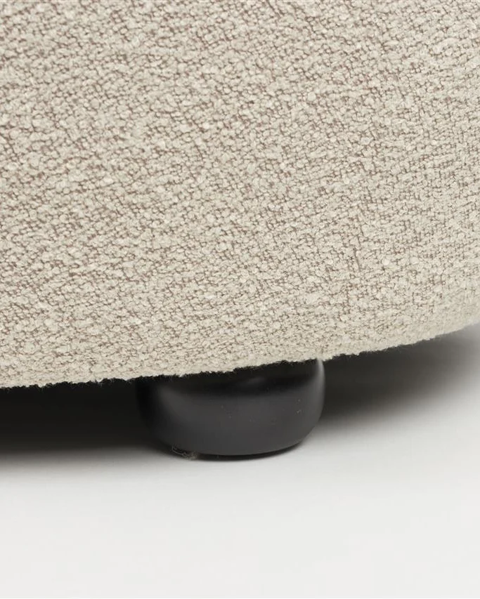 Foxford Cloud Bouclé Hocker Beige - Image 5