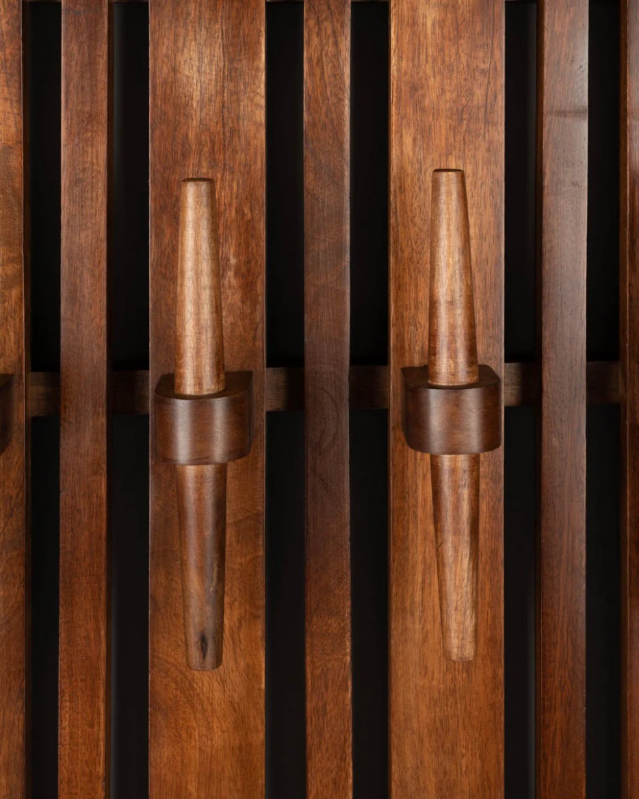 Jakub Walnut Coat Rack Shelf - Image 3