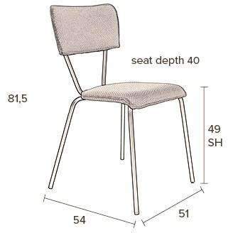 Melonie Bordeaux Chair - Image 3