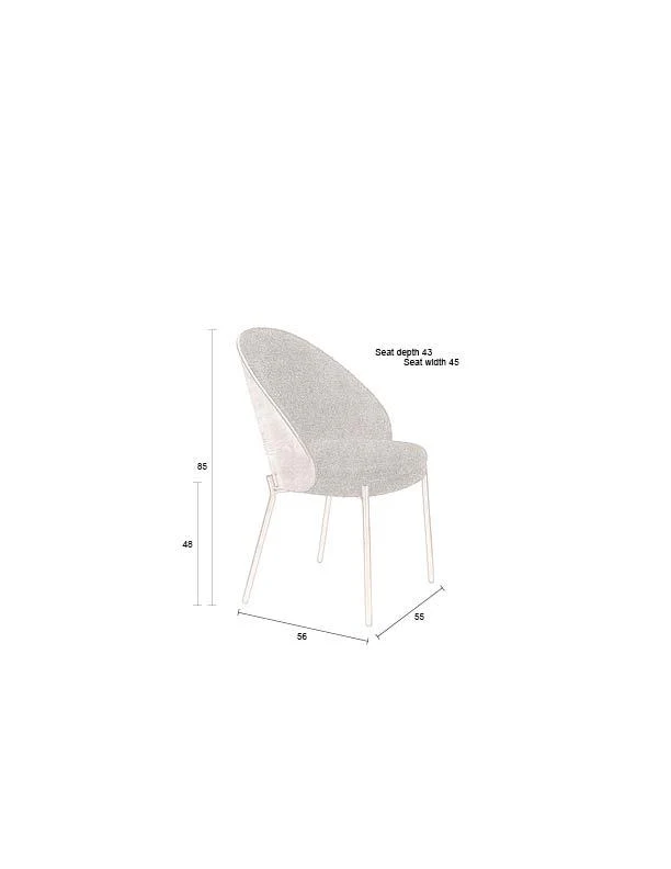Rodin Chair Bouclé Black - Image 13