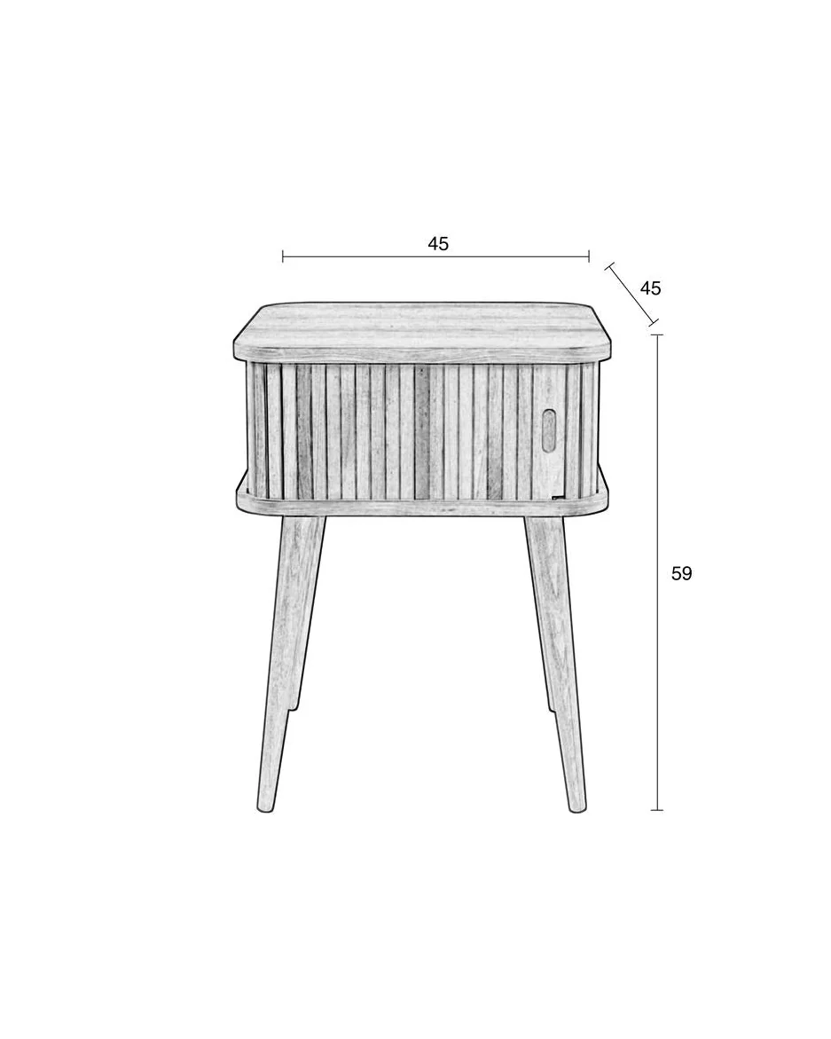 Side Table Barbier- Walnut - Image 5