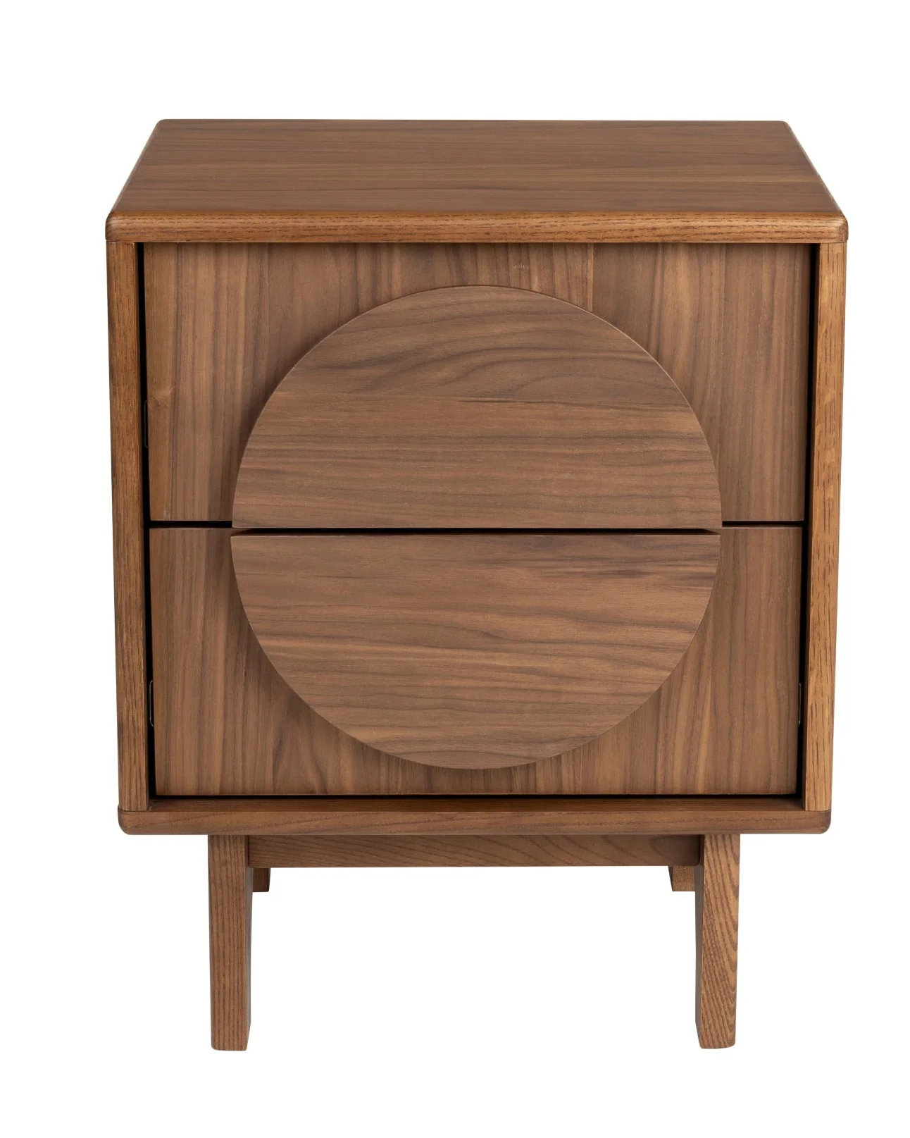 Bedside Table Groove- Walnut