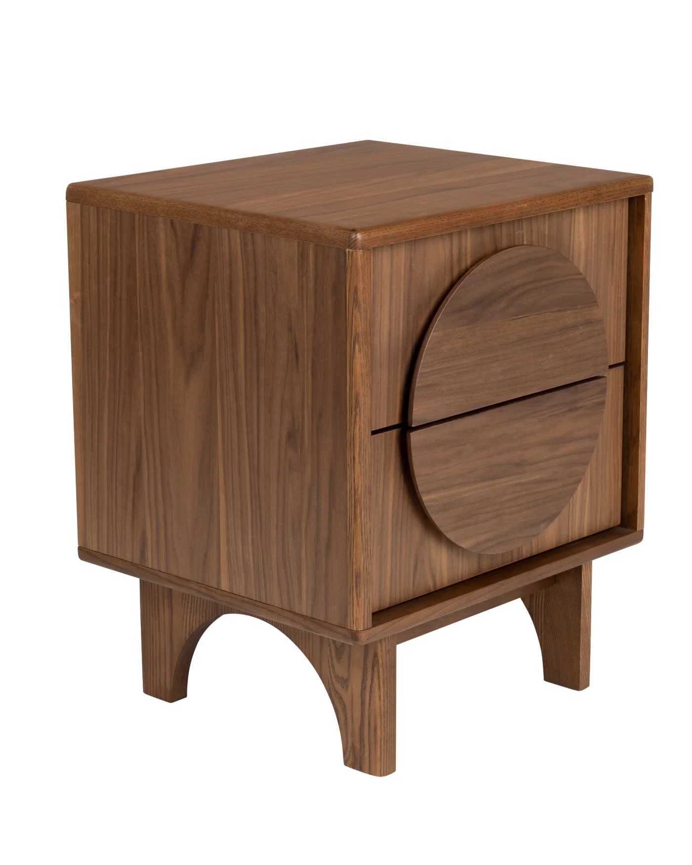 Bedside Table Groove- Walnut - Image 3