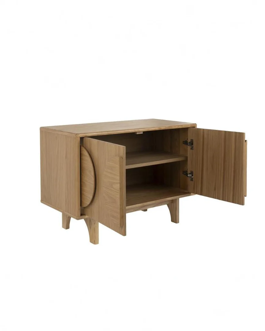 Sideboard Groove 2 Doors- Natural Oak - Image 2