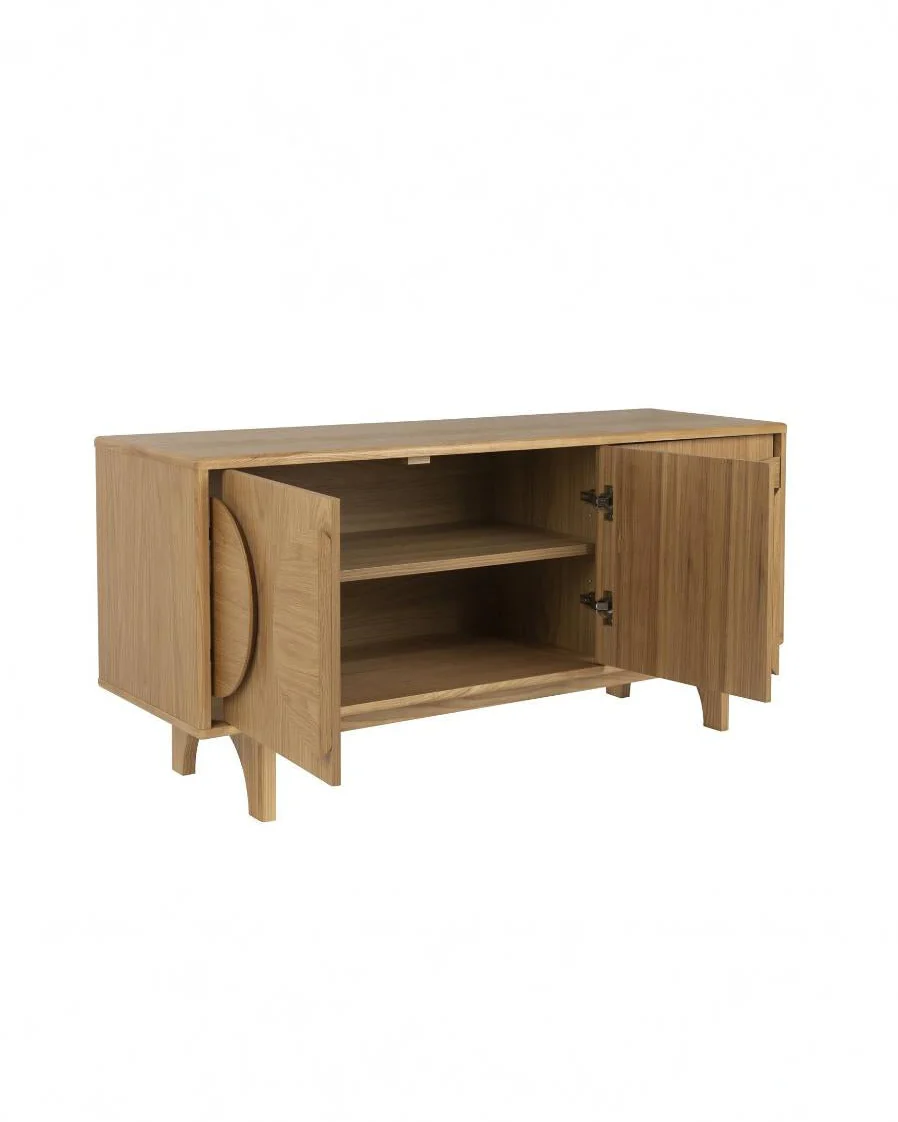 Sideboard Groove 3 Door- Natural Oak - Image 4