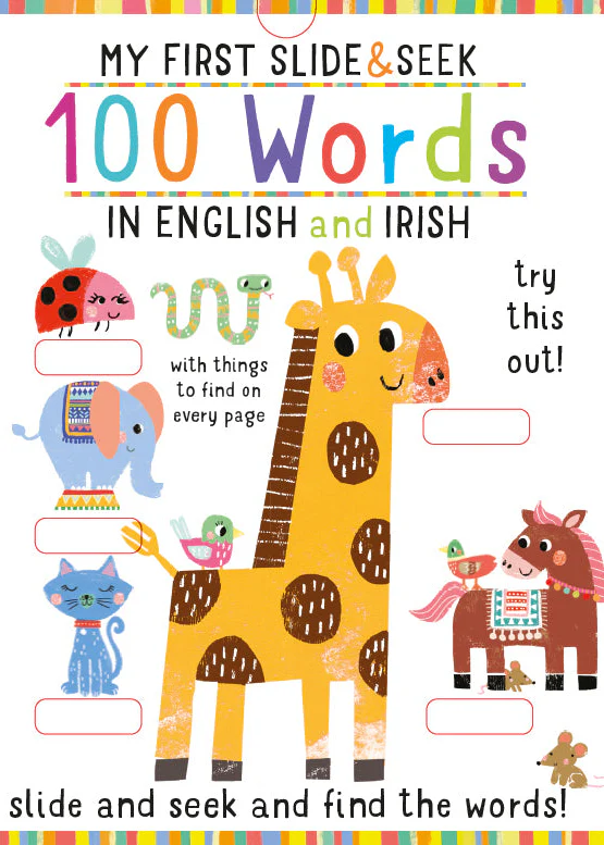 Slide and Seek My First Irish Words- Children's Book