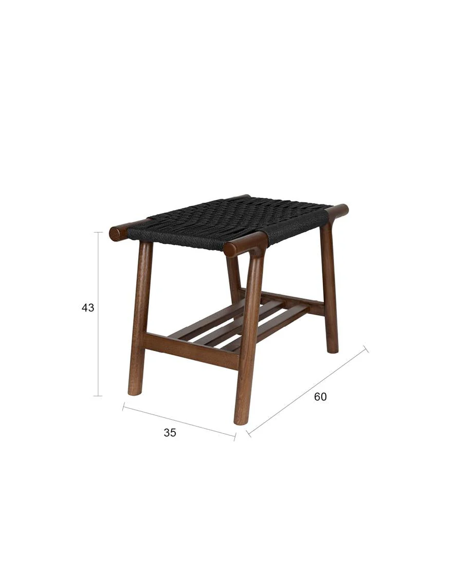 Stool Kintaro Walnut - Image 5