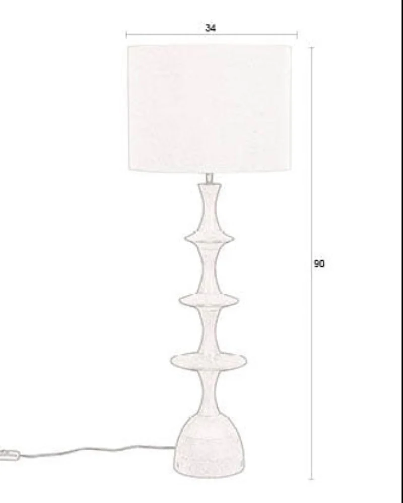 Table Lamp Cath Walnut - Image 5