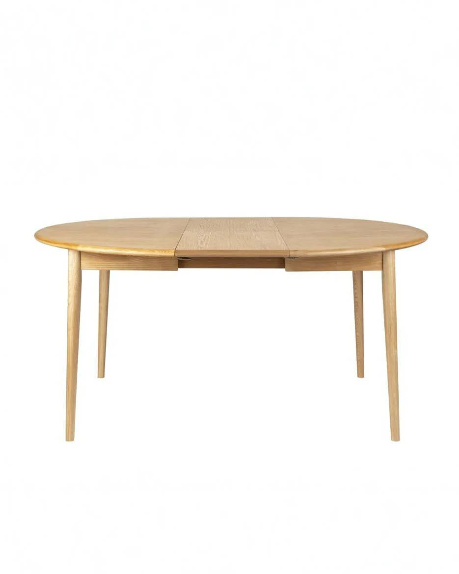 Dining Table Twist Round- Extendable Oak - Image 3