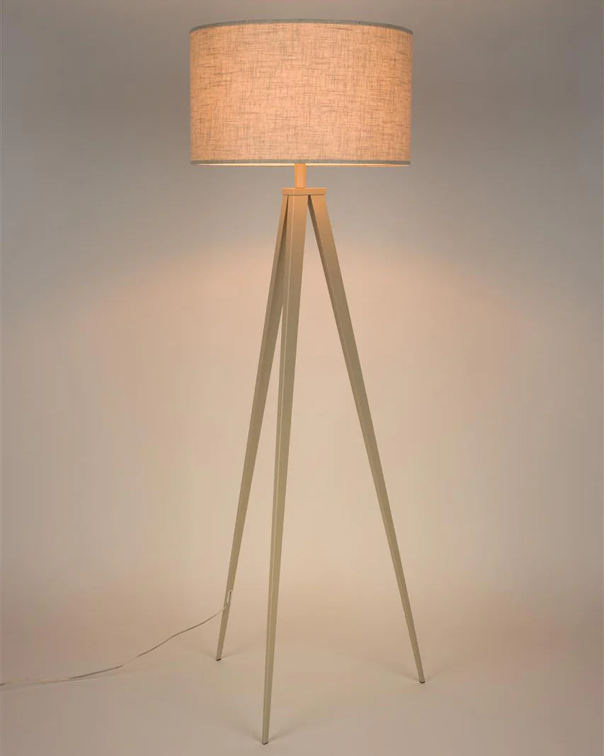 Floor Lamp Tripod- Beige - Image 3