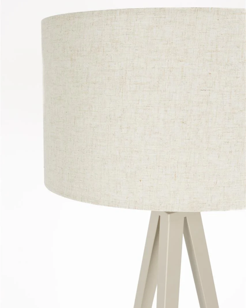 Floor Lamp Tripod- Beige - Image 4