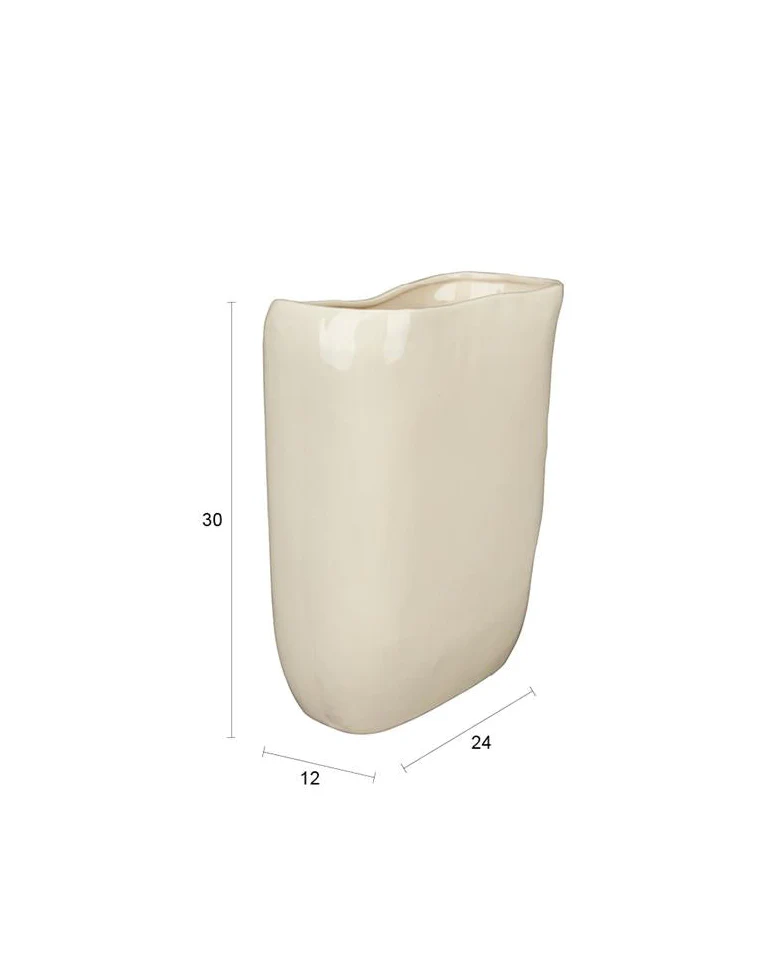 Edna Vase Beige - Medium - Image 5